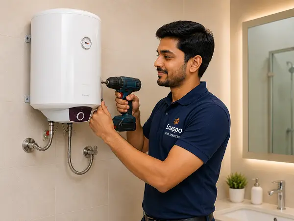 Geyser installation in Aligarh