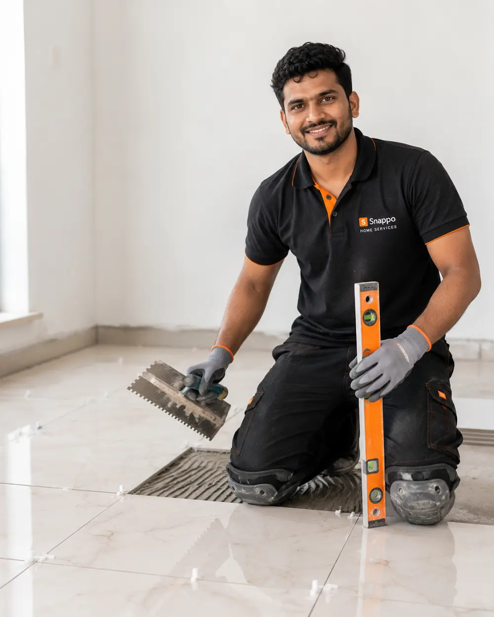 Snappo tile installation fitter in Aligarh